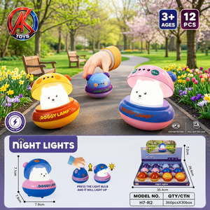 Lampe de nuit mignonne en forme de champignon pour la décoration de chambre d'enfant, éclairage doux, jouet en mousse PU, unisexe, 2-4 ans - Product Image 2