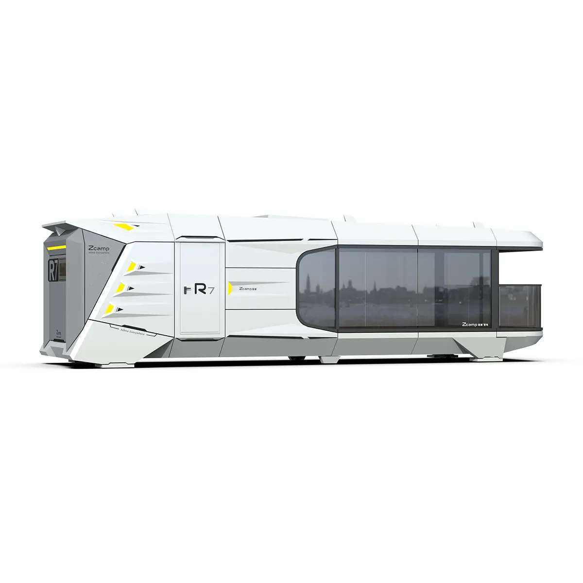 Zcamp R7 Extendable High End Life Living Mobile Container Hotel Prefabricated Futuristic Capsule House Touring Car Prefab House