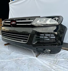 Conjunto de Parachoques Delantero Original para <span class=keywords><strong>Volkswagen</strong></span> <span class=keywords><strong>Touareg</strong></span> 2011-2014, Rejilla de Faros Antiniebla, Tanque de Agua, Radiador, Arnés, Piezas de Automóvil, Nosecut - Product Image 3