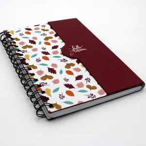 Natural recycle cute cover ECO cheap Spiral Binding A6 notebook for students