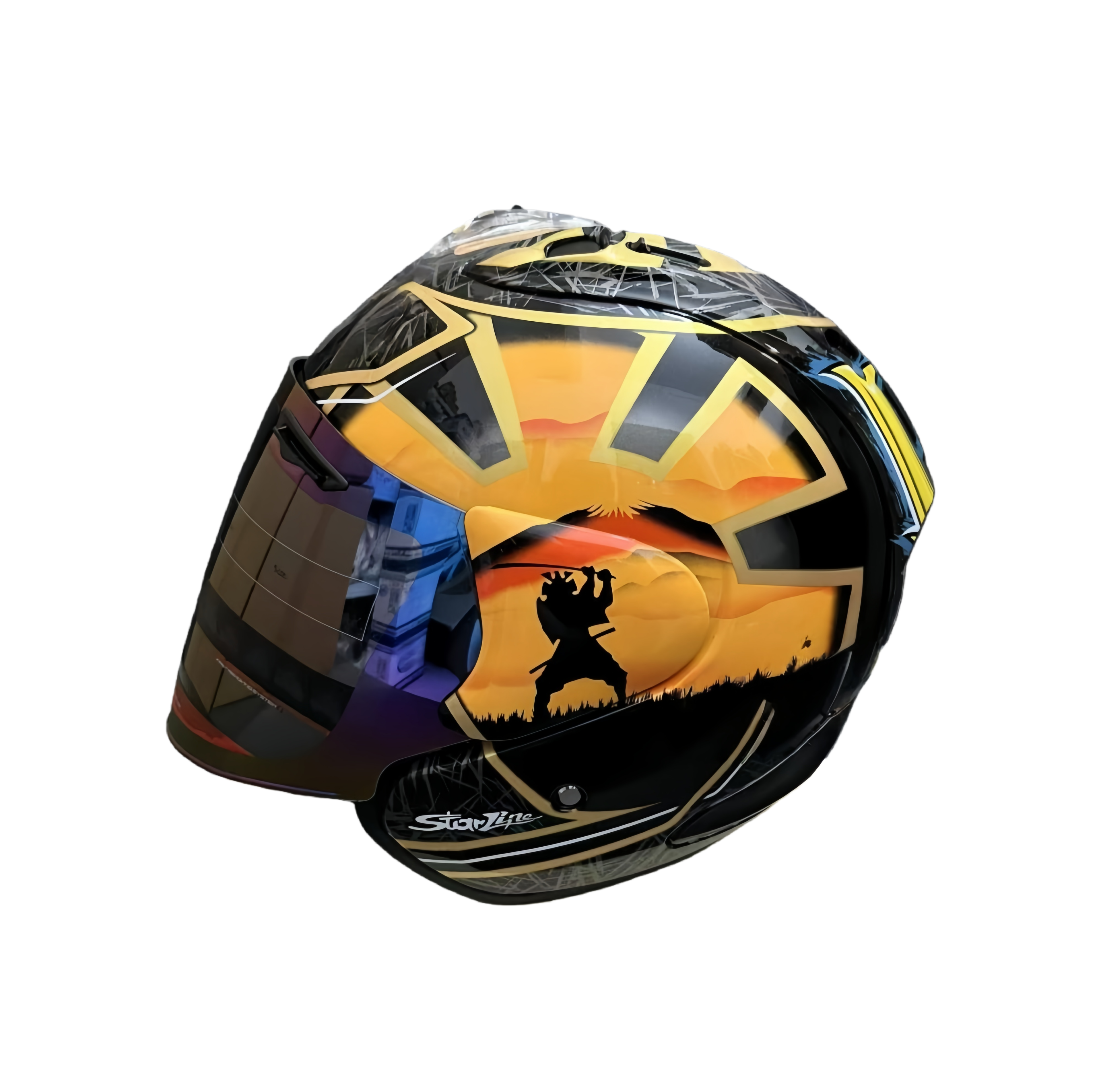 Gardien avec une épée dorée