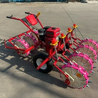 Semoir à maïs autotracté à essence à double rangée, multifonctionnel pour le semis de sorgho et de soja à double sillot, garantie 4 ans