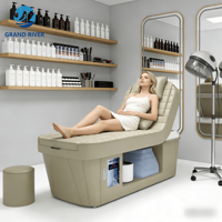 Table de massage électrique multifonctionnelle pour centre de spa Thai Physiotherapy Head Spa Shampoing Bed Foot Spa Head Bed with Pedicure