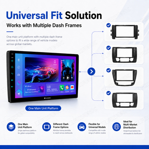 <span class=keywords><strong>Autoradio</strong></span> multimédia Flysonic 9" 10.1" en stock, prêt à être expédié, CarPlay Android Auto pour VW BMW Jeep Audi Honda Ford KIA - Product Image 2