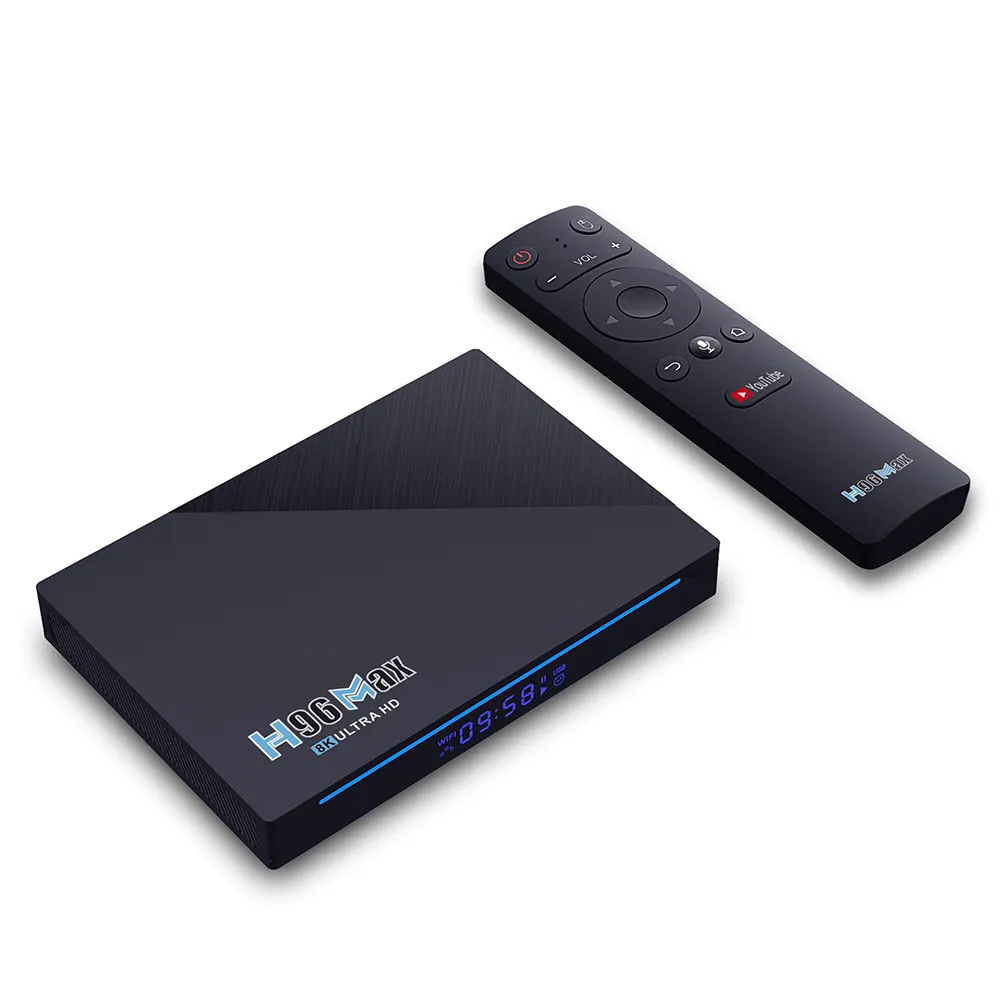 H96 Max Rockchip RK3566 Android TV Box Adroid 11 2.4G& 5G Wifi With Voice Remote Set Top Box H96 Max TV Box