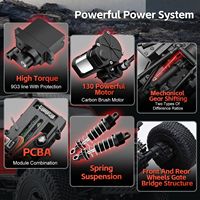 WLtoys 184023 RTR 1:18 2.4G 4WD RC Rock Crawler |   Camioneta Todoterreno con Luces LED, Eje Portal, Cambio de 2 Velocidades y M