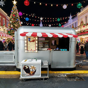 Carrito de Comida Comercial con Superficie Antideslizante, Cajón con Cerradura, Resistente para Venta Diaria de Hamburguesas, Hot Dogs y Bebidas al Aire Libre - Product Image 4