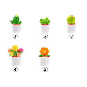 Ensemble de plantes succulentes artificielles miniatures en pot, décoration en résine DIY, ornement de bureau pour la maison et le bureau - Product Image 4