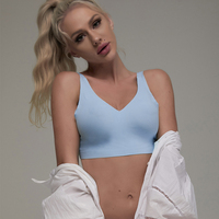 Soutien-gorge sans couture grande taille sans armatures pour femme, sous-vêtements d'été avec coussinets, lingerie confortable sans couture