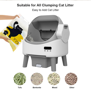 Bac à litière automatique pour chat, grande taille, protection de sécurité, bac à litière autonettoyant avec contrôle par application Tuya, contrôle des odeurs pour plusieurs chats - Product Image 5