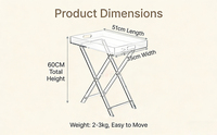 Table de service pliante d'extérieur en acrylique de luxe, plateau transparent personnalisé avec logo pour salon
