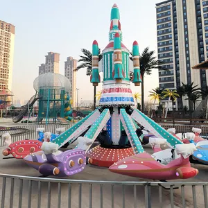 Funfair Amusement Park Family Ride 16 People Rotating Self Control Plane For Sale