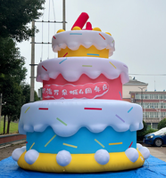Différents modèles de gâteaux d'anniversaire gonflables personnalisés pour la décoration d'événements commerciaux, les célébrations d'anniversaire et les expositions de festivals