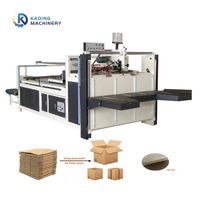 Máquina de encolado de cartón corrugado semiautomática para hacer cajas de cartón corrugado