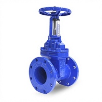 Vanne à opercule à tige apparente à joint souple Z41X-16Q, manuelle, pour drainage industriel, à bride, avec joint d'étanchéité élastique