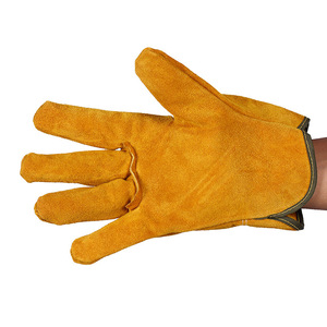 Guantes de soldadura Tao Shield de piel de vaca, 27 cm, amarillos, resistentes al calor, para soldadores - Product Image 2