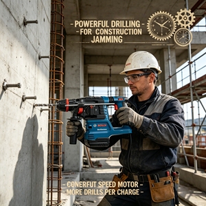 Marteau perforateur sans fil <span class=keywords><strong>BOSCH</strong></span> <span class=keywords><strong>Professional</strong></span> GBH18V-22X 18V Li-ion, SDS Plus 22 mm, outil électrique pour percer et cisailler le béton - Product Image 3