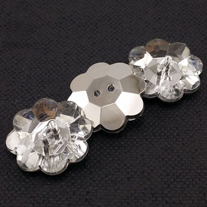 Boutons ronds transparents en plastique acrylique ERKOUMI à deux trous pour chemises, cardigans, vêtements pour bébés, doux et légers - Product Image 3