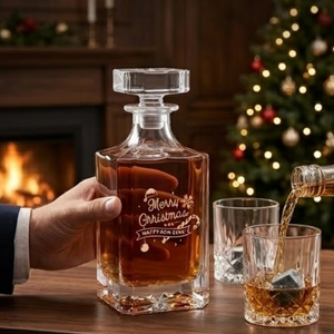 Ensemble <span class=keywords><strong>de</strong></span> carafe à <span class=keywords><strong>whisky</strong></span> moderne <span class=keywords><strong>de</strong></span> haute qualité avec verre et pierres <span class=keywords><strong>de</strong></span> refroidissement pour <span class=keywords><strong>whisky</strong></span> Coffret cadeau <span class=keywords><strong>de</strong></span> Noël pour hommes et femmes - Product Image 3