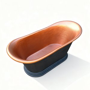 Bañera de Lujo de Dos Tonos en Cobre ORB Bronce Oscuro, Bañera Independiente Martillada a Mano para Villa o <span class=keywords><strong>Spa</strong></span> - Product Image 3