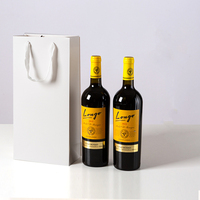Sac à vin en papier kraft réutilisable, nouveau design, prix bas, vente flash