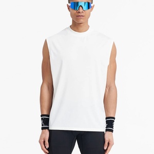 เสื้อกล้ามกีฬาผู้ชายผ้าฝ้ายระบายอากาศดี พิมพ์โลโก้ตามสั่ง คุณภาพสูง ขายส่ง - Product Image 4