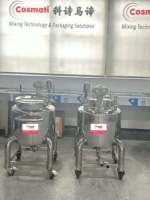 Réservoir de mélange de liquides chimiques en acier inoxydable 50L 100L 500L 1000L, réservoir de stockage de parfum scellé avec mélangeur, équipement de mélange de shampoing