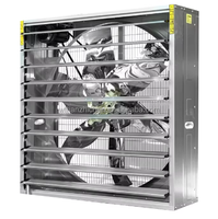 Ventilateur d'extraction automatique à persiennes pour serre, 380V AC, pour serres, fermes avicoles, murs de poulaillers, ODM - Grande Vente