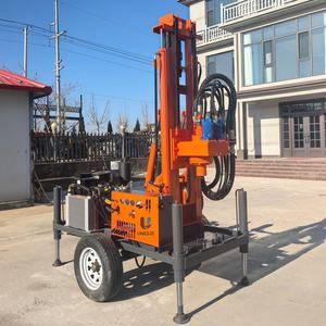 Prix d'usine 120m 150m Machine de forage de puits d'eau 45kw Moteur diesel Type roue Équipement de forage de puits d'eau Forage minier - Product Image 2