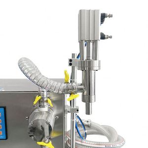 Machine de remplissage semi-automatique à buse unique pour bouteilles en plastique de shampoing, savon, produits cosmétiques, boissons, jus d'orange, miel - Product Image 3