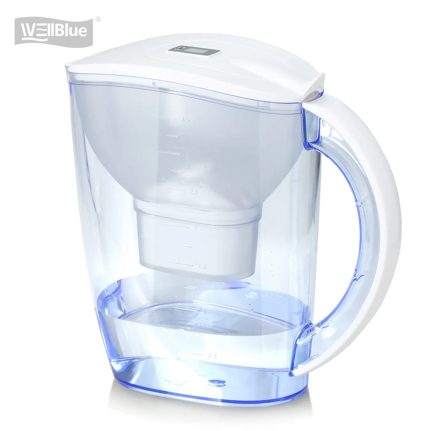 Ceramic Alkaline Water Pitcher Filter Release Mineral substance plastic water filter jug