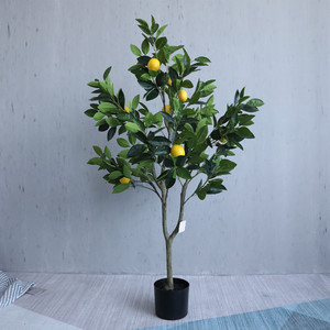 Nuevos productos al por mayor bonsái artificial realista, limonero para decoración del hogar o de la boda, material plástico - Product Image 2