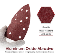 En stock 100 pièces de tampons abrasifs pour ponceuse orbitale 105x152mm 11 trous, grains 40/80/120/180, auto-agrippants, pour ponçage de précision du bois et du métal, livraison rapide