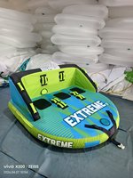 Jouets flottants tractables pour sports nautiques, tube gonflable de remorquage, bateau-tube, tube aquatique tractable, tube aquatique gonflable à rouler