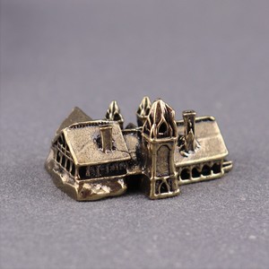 Miniaturas de Casas Pequeñas de Latón, Figuras de Castillo, Arquitectura, Micropaisaje, Manualidades de Escritorio, Adornos, Accesorios de Decoración para el Hogar - Product Image 5