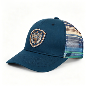 OEM Customizable High Quality Polyester Cotton 6-Panel <b>Flat</b> Brim Baseball Cap Unisex Sporty Fitted Snapback Trucker <b>Hat</b> Outdoor - Product Image 1