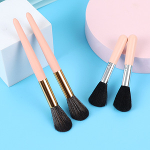 Ensemble de pinceaux de maquillage à long manche, poils synthétiques doux, pour fond de teint, blush, anticernes, fard à paupières, poudre libre, pinceaux cosmétiques pour le visage - Product Image 2