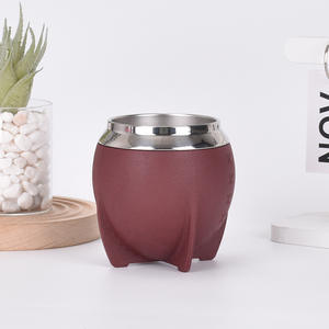 Mini tasse à maté <span class=keywords><strong>argentine</strong></span> créative en acier inoxydable 304, tasse à café isotherme à double paroi sous vide - Product Image 4