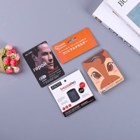 Carte de tête personnalisable avec impression, support pour chaussettes, emballage plastique OPP pour biscuits, avec trou Euro