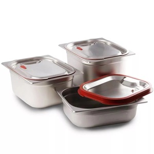 Plat de service en acier inoxydable de style européen avec couvercle épais et hermétique, restaurant et hôtel, <span class=keywords><strong>bac</strong></span> gastronorme - Product Image 5