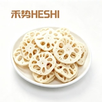 HESHI Promotion Qualité Garantie Prix Compétitif Vente en Gros Prêt à Consommer Snack Légumes Séchés VF Tranches de Racine de Lotus 1kg 12 Mois