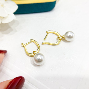 อุปกรณ์ทำเครื่องประดับเงินแท้ S925 สำหรับต่างหูประดับมุก DIY พร้อมลูกปัดทรงกลมขนาด 8-13 มม. รุ่น 21570 ถาดเปล่าสำหรับต่างหู - Product Image 2