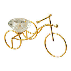 Tricycle Candlestick Iron Creative Decorative Craft Round Candle Holder <b>Table</b> Decoration Accessory - Product Image 5