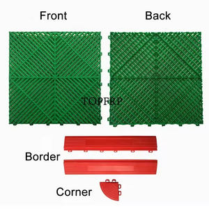 Vendedor caliente PP 40*40*1,8 Suministro directo de fábrica Baldosas de suelo de enclavamiento de plástico baratas Baldosas de garaje - Product Image 2