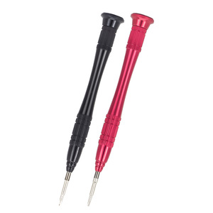 Tournevis en alliage d'aluminium 2.0, tête plate, tête Phillips, outil de réparation de montres, rouge, noir, métal, léger, durable - Product Image 2