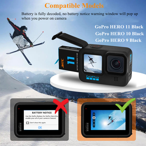 디지털 카메라 AHDBT-901 리튬 배터리 대용량 배터리 Gopro 11/10/9 용 충전식 리튬 이온 1800mah - Product Image 3