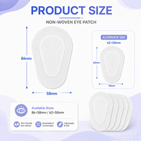 Patch oculaire orthoptique hypoallergénique pour enfants, thérapie de l'amblyopie, blocage total de la lumière, couvre-œil doux et respectueux de la peau, 48 pièces