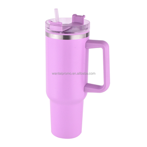 Mug de voyage isotherme en acier inoxydable de 40 oz <span class=keywords><strong>avec</strong></span> poignée et doublure en plastique, <span class=keywords><strong>bouteille</strong></span> d'eau - Product Image 5
