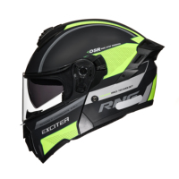 Nouveaux casques de moto rabattables en ABS avec coque, double visière, homologués ECE, doublure en mousse respirante, casque de motocross toutes saisons
