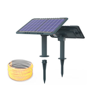 Bande lumineuse LED solaire étanche IP65 50W bon marché pour décorations de jardin extérieur lumière intelligente RVB avertir la couleur blanche 100W 200W - Product Image 2